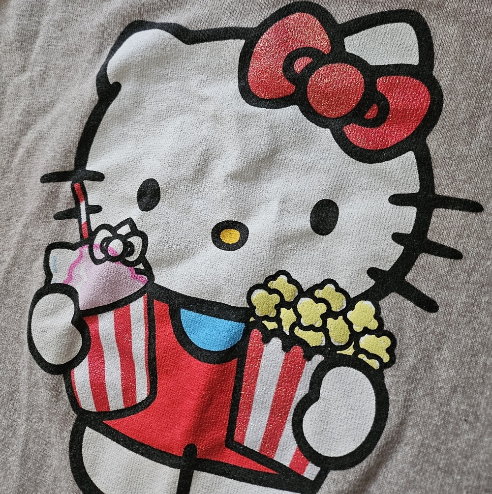 Universal Studios Hello Kitty Tan Pull Over Long … - image 3